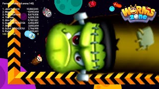 🐍 WORMSZONE.IO 🐍 BIGGEST SLITHER SNAKE TOP 01 | Epic Worms Zone Best Gameplay