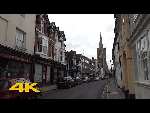 Harwich Walk: Town Centre【4K】
