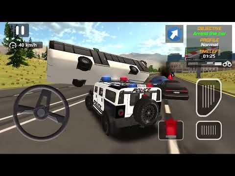 Police Car Chase Cop Simulator   police car crush on road #18   Android Gameplay