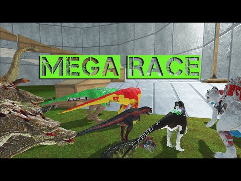 MEGA DINOSAUR RACE 2 | all unit race - Animal Revolt Battle Simulator