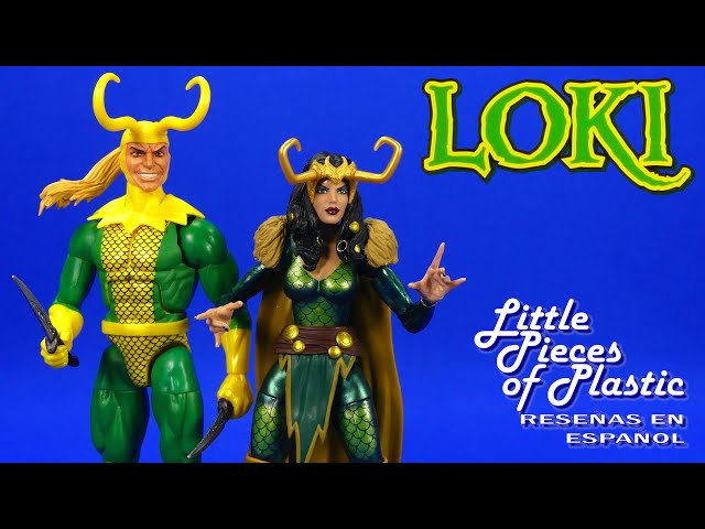 Vídeo relacionado con Marvel Legends Series Figura retro de Loki, agente de Asgard, 15 cm, 2 accesorios