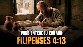 VOCÊ ENTENDEU ERRADO Filipenses 4-13…