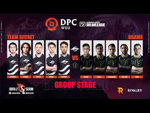 Team Secret vs Brame - DPC WEU 2021/22 Tour 2: Division I - Group Stage - B03