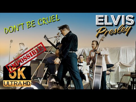 Elvis Presley AI 5K Colorized / Hard Restore - Don't Be Cruel 1956 Live at Home: Tupelo  Mississippi