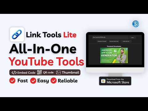 Link Tools Lite – YouTube Thumbnail, QR Code & Embed Code Tools
