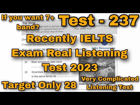 26 JANUARY HARD LISTENING TEST 2023 | IDP ACADEMIC LISTENING TEST 2023 | REAL LISTENING TEST 2023