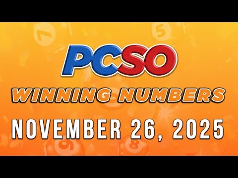 P152M Jackpot Grand Lotto 6/55, 2D, 3D, 4D, and Megalotto 6/45 | November 26, 2025
