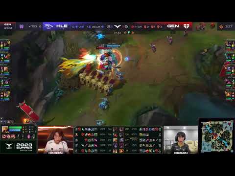 GEN Chovy Tristana 1v3 - HLE vs GEN - LCK 2023