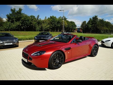Aston Martin Bristol - Volcano Red V12 Vantage S Roadster with George Matthews