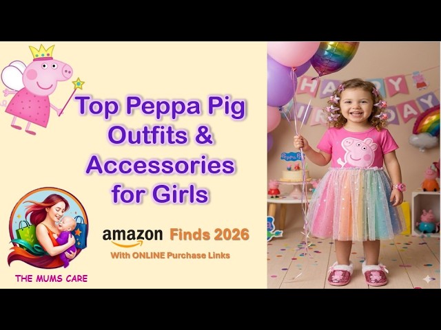 Vídeo relacionado con Peppa Pig Gorra Niña Ajustable con Gafas de Sol Protección UV400, Conjunto Niña Verano para Vacaciones, Viajes Accesorios (Rosa Peppa Pig)