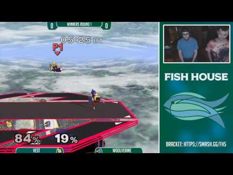 Fish House 5 SSBM - Vest (Fox) Vs. Woolverine (Falco, C. Falcon) Winners Round 1