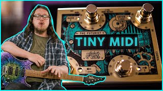Video thumbnail for How to use "The Futurist" from Matthews Effects - Tiny New MIDI Pedal! by Adam Steel