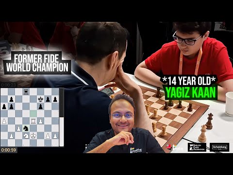 14-year-old Yagiz Kaan Erdogmus takes on Former FIDE World Champion Rustam Kasimdzhanov