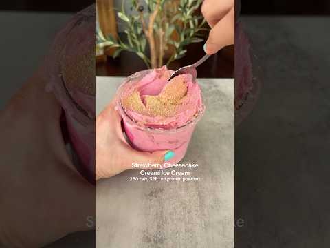 Strawberry Cheesecake Ninja Creami with 32g protein
