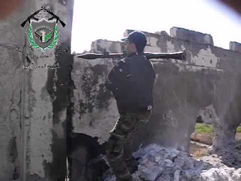 استهداف كتيبة الحسن بقاذف آر بي جي مواقع قوات النظام في بلدة عقربا في ريف دمشق