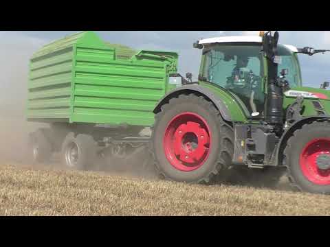 GPS mit Claas Jaguar 970   Typ 497 mit Direct Disc 610 rast durchs Getreide   GPS häckseln mit einen