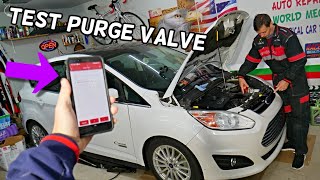HOW TO TEST PURGE CONTROL VALVE SOLENOID ON FORD C-MAX FUSION MONDEO LINCOLN MKZ