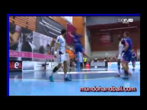 Matías Schulz, parada vs Cesson en la LNH