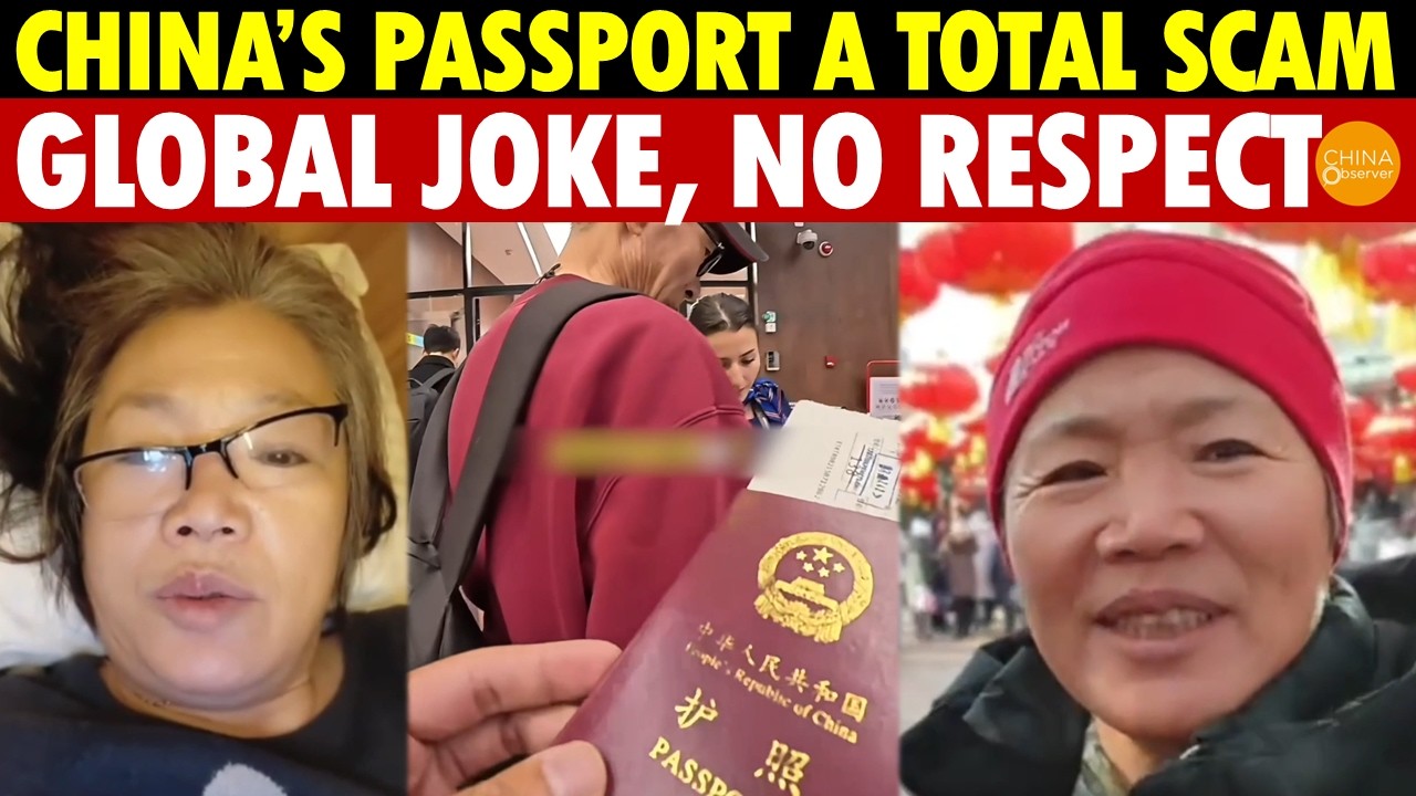 Chinese Woman Slams China’s Passport as a Scam, Becomes Global Joke, No Respect Anywhere