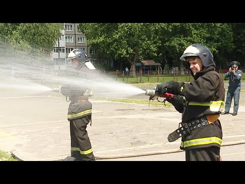 Областной слёт юных спасателей прошёл на Гомельщине видео