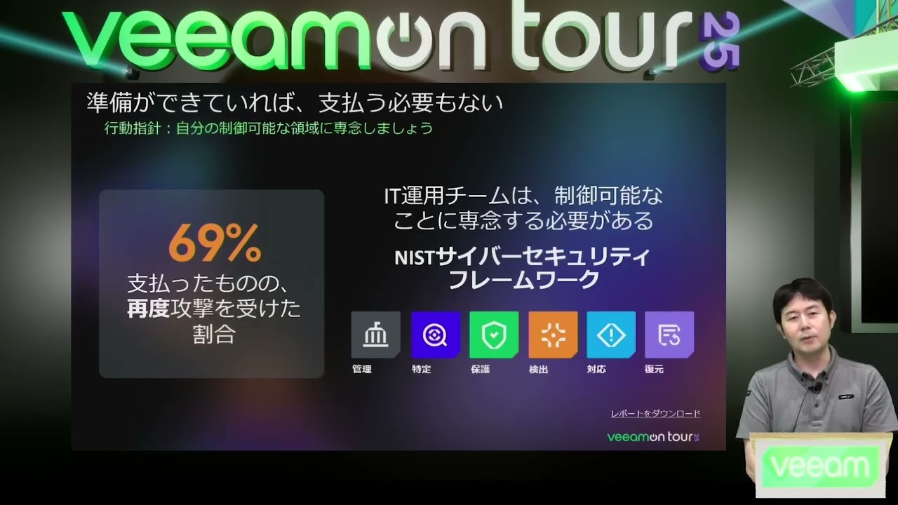 VeeamON Tour 2025 Japan AI時代の最新セキュリティ： Veeamで備えるランサムウェア対策の最先端 video