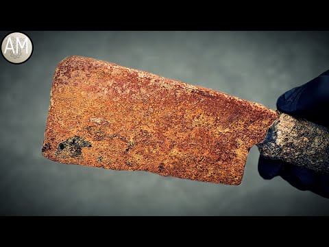 Cleaver Restoration - Antique Rusty Meat Cleaver Restoring