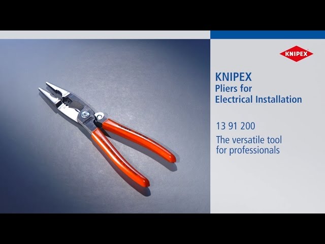Video teaser for KNIPEX Pliers for Electrical Installation 13 91 200
