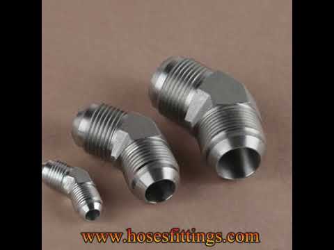 Hydraulic fittings for flared tube