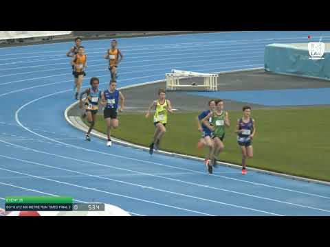 Boys U12 800m Timed Final 2: 2021 Commonwealth Bank State Track and Field Championships // LAVicTV