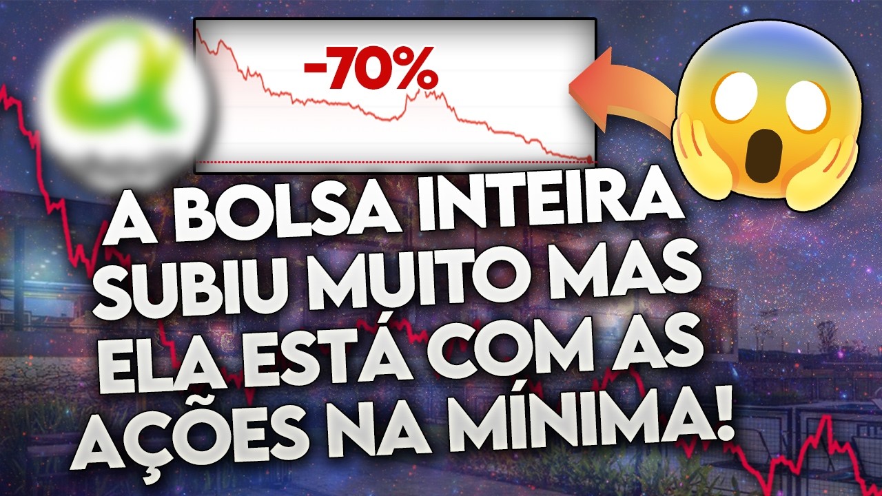 Conheça 5 AÇÕES que ESTÃO nas MÍNIMAS! (Por que CAEM com a BOLSA DISPARANDO?) - TOP 5