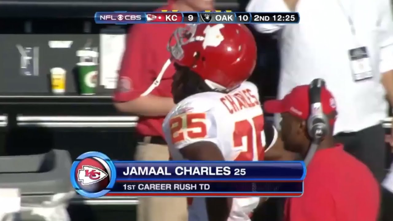 Jamaal Charles' 1st career NFL TD rush arrives in Oakland | November 15, 2009 | Chiefs @ Raiders