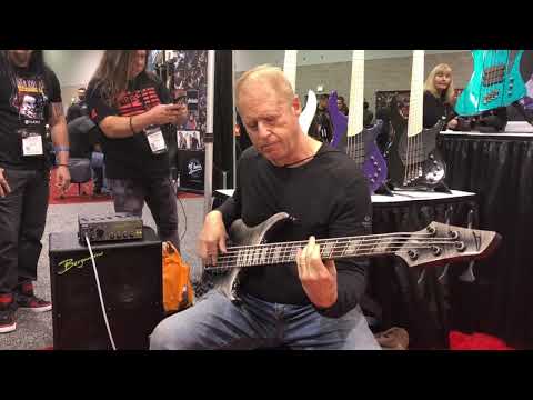 Bergantino Artist Mitch Starkman Namm 2019 w the forté & HDN210 loudspeaker