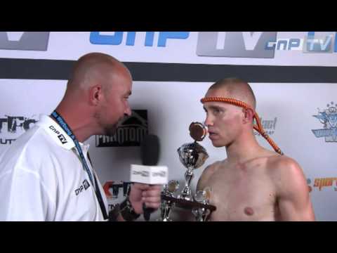 Peter Chobanov nach dem Gewinn der DM der IMC - 4. Merseburger Fight Night