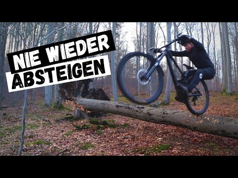 With this riding technique you can get over (almost) any tree.