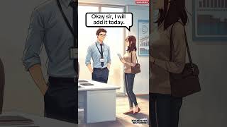 Simple Office Conversation in English | Manager and Employee Talk | Learn English Speaking