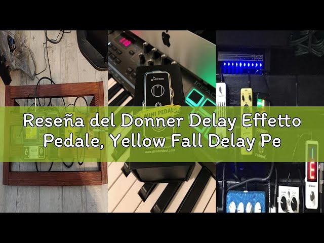 Vídeo relacionado con Donner Delay Effetto Pedale, Yellow Fall Delay Pedale per Chitarra Elettrica True Bypass