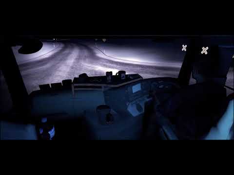 CV Driving Mercedes-Benz Actros - Lovely Night Driving, Like a Real - Gothenburg to Vasteras