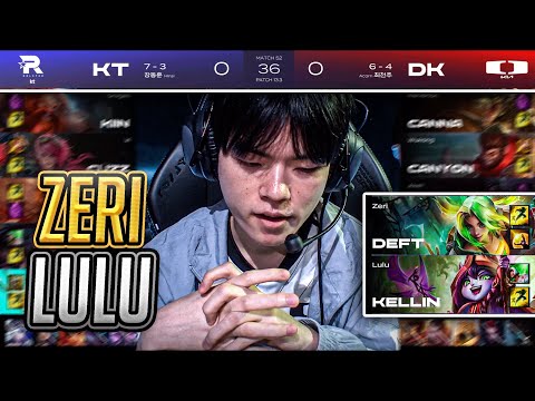 DEFT ROMPE EL META ES INMORTAL CON ZERI LULU 🤯  // KT vs DK Highlights game 1