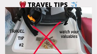 preview picture of video 'TRAVEL TIP #2:  AT SECURITY KEEP BELONGINGS TOGETHER'