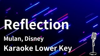 Download lagu 【Karaoke Instrumental】Reflection / Mulan, Disney【Lower Key】 mp3
