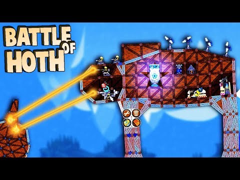 AT AT Walker SUPER LASER vs Forts Battle of Hoth! (Forts Multiplayer Gameplay New Update)