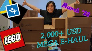 LEGO VIP Double Points Event: My Mega $2000+ Lego E-Haul Unboxing  😍😍 🙀 🙀