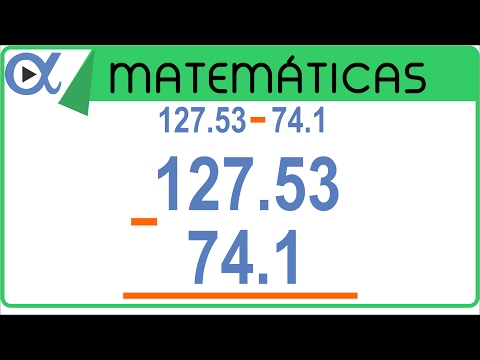 Subtraction with a decimal point, example 1 of 3 | Arithmetic - Virtual