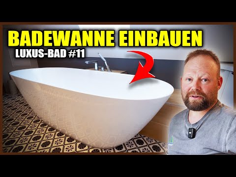 BADEWANNE EINBAUEN - Freistehende Wanne in Podest integrieren! | LUXUS-BAD #11 | Home Build Solution