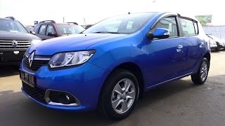 2014 Renault Sandero Privilege. Start Up, Engine, and In Depth Tour.