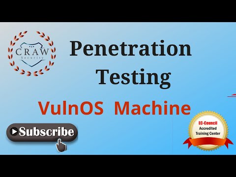 VulnOS Machine - Advance Penetration Testing | Full PT Tutorial | Craw Cyber Security