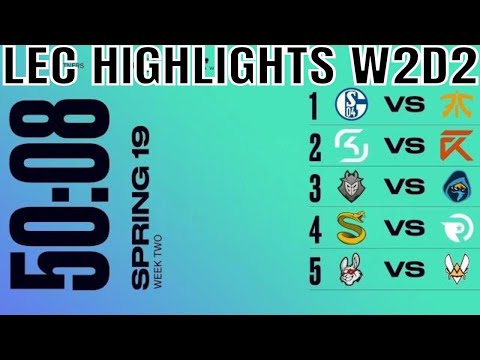 LEC Highlights ALL GAMES Week 2 Day 2 Spring 2019 | League of Legends European Championship