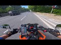 2024 KTM Duke 390 Moto Vlog In 4K Quick Highway Cruise POV
