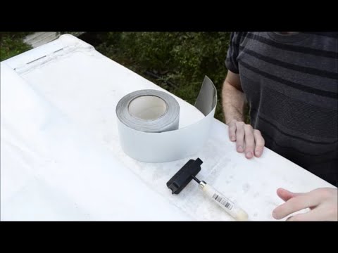 Camper RV Roof Sealing Repair with Beech Lane Eternabond Seal Tape