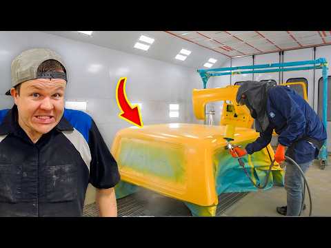 Paint Work Begins On Matt’s Yellow Blazer YIKES! 